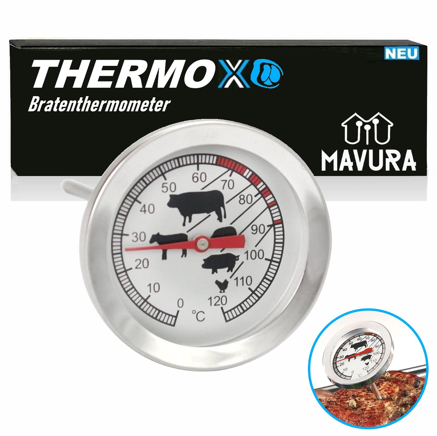 

THERMOX М ясний Термометр Гриль Стейк Смаження Духовка Термометр Нержавіюча Сталь