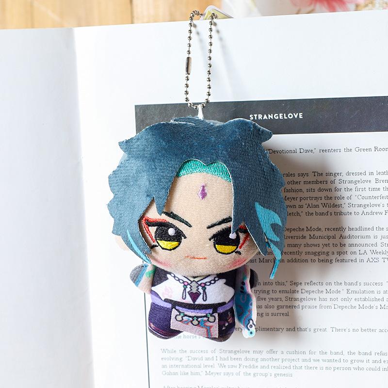 10CM Impact Tartaglia Kaeya Diluc Venti Xiao Klee Plush Pendant Toy  Mini Keychain Doll Backpack Accessorie For Gift