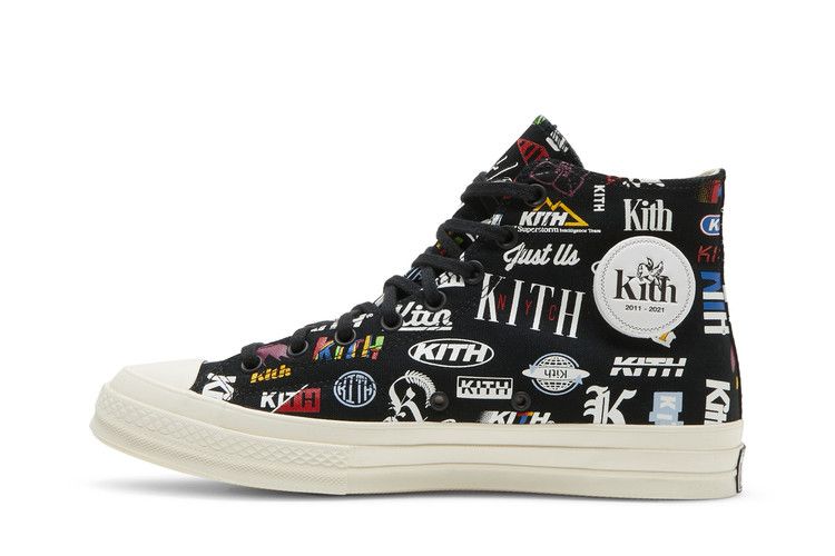 Men's Sneakers Converse Chuck Taylor All Star 70 Hi Kith 10 Year Anniversary Black Black/Black/Egret