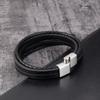 Multilayer Leather Classic Small Accessories Men's Leather Stainless Steel Bracelet For Birthday Party Lucky Present
