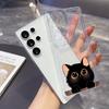 Cartoon Problem Cat Phone Case for Samsung A22 A23 A24 25 26 A31 32 33 34 35 50 51 52 53 54 55 71 72 73 Transparent Soft Covers