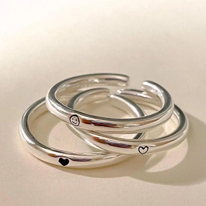 Elegantly Adjustable Crafted Open Heart Ring For Women Unique Design Geometric