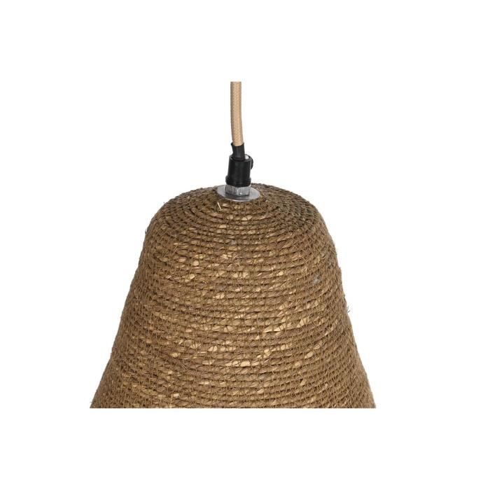Plafonnier - Naturel - Fer et Jute - 50W - 44x44x67 cm - Design Balinais