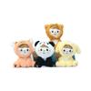 Cartoon Panda Cute Plush Toy Keychain Soft Stuffed Animal Doll Accessory Bags For