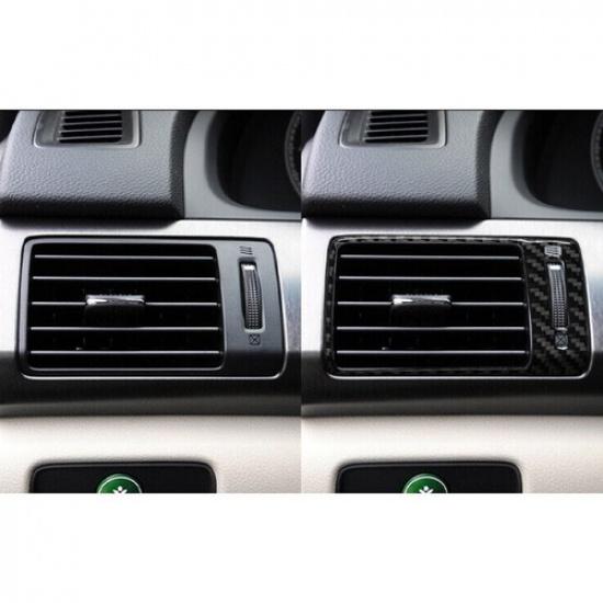 2Pcs Carbon Fiber Side AC Air Vent Outlet Cover Trim For Honda Accord 2013-2017