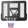 Wandmontierter Basketballkorb, Reißfestes Netz, Wetterfest, Langlebig, für den Innen- und Außenbereich, Schwarz