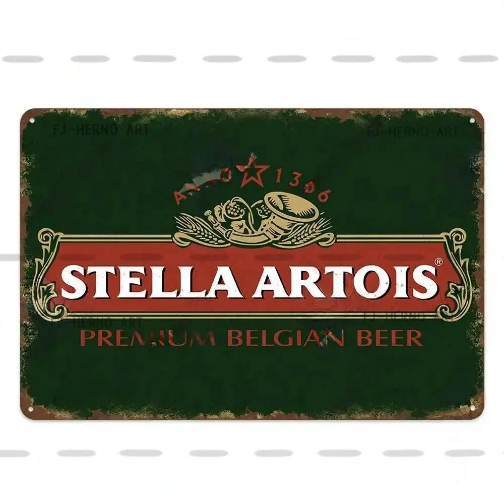 Vintage Beer Metal Sign Decorative Plaque - Retro Plate for Wall - Ideal for Bar Pub Club Dad's Garage Workshop Poster Decor