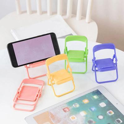 Universal Cute Sweet Colored Chair Mobile Phone Stands Desktop Decorations Foldable Portable Tablet Brackets For iPhone Huawei