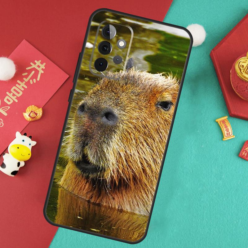 Étui Animal Capybara Pour Samsung Galaxy A17 A55 A35 A15 A32 A52 A13 A33 A53 A14 A34 A54 A06 A16 A26 A36 A56