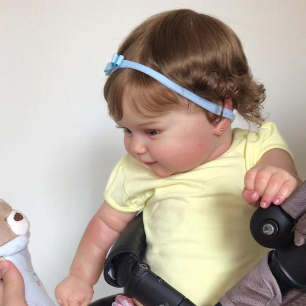 50cm celovinilové tělo Reborn holčičí panenka Maddie realistická 3D malovaná simulace kůže panenka Vivid Rebirth Panenka může se koupat, hrací domeček