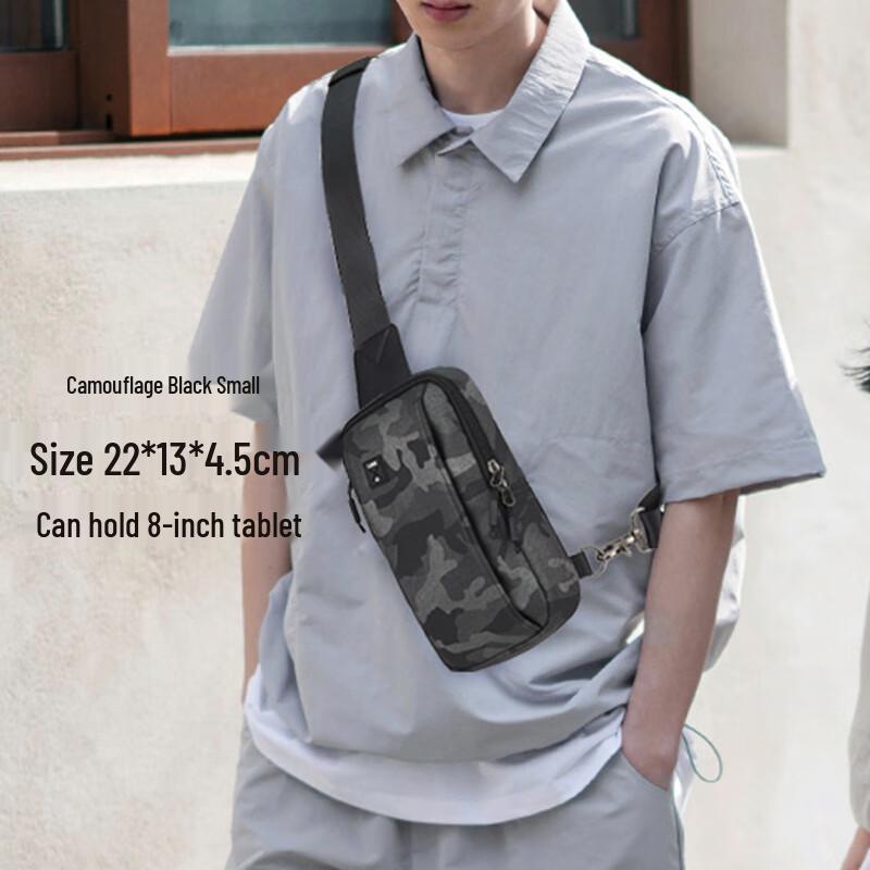 

Мужская сумка через плечо Hufeng большого объема