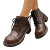 Women's Vintage Boots with Mid Heel for Fall and Winter