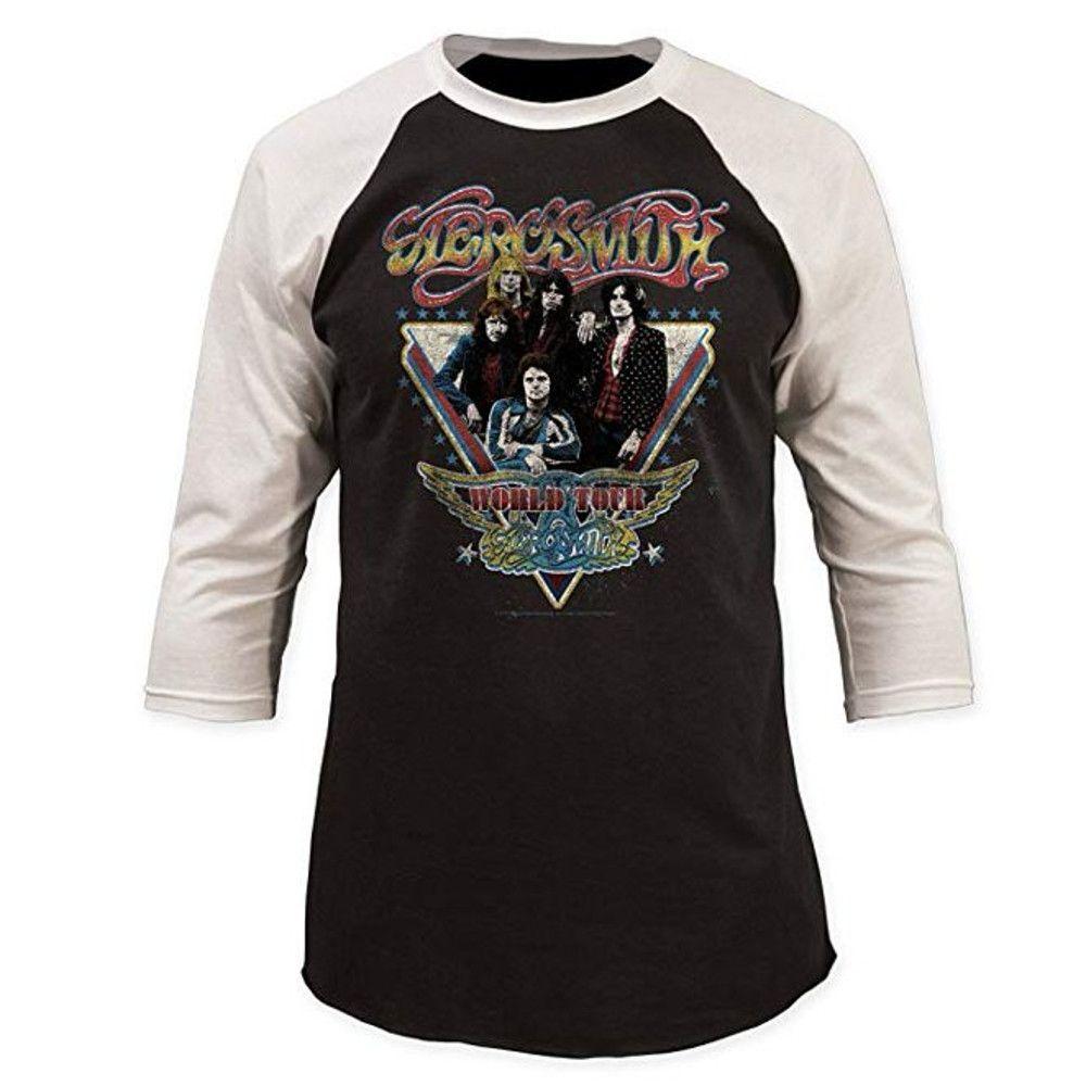 Aerosmith World Tour 34 Sleeve Raglan T-Shirt XXXL