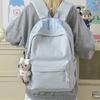 Schoolbag new Japanese ins style female student embroidered schoolbag simple large capacity lightweight backpack campus commuter backpack