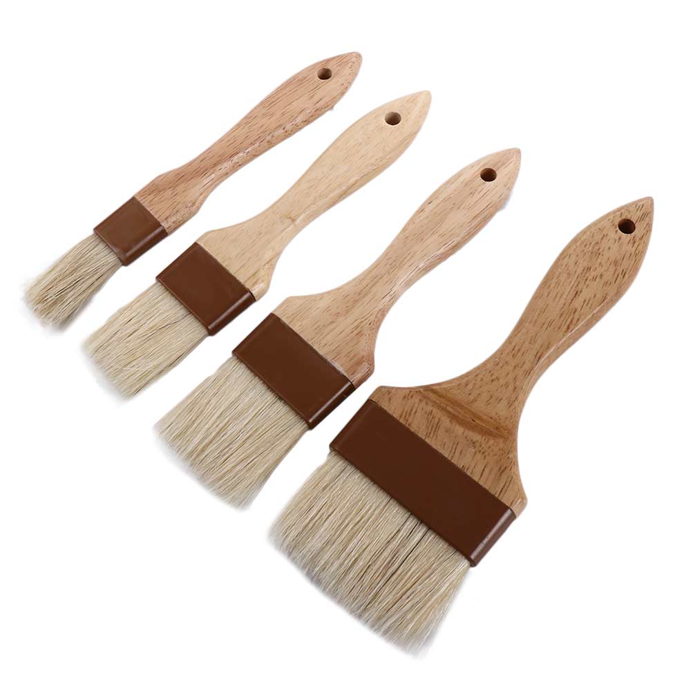 Barbecue Baking Grill Kitchen Boar Bristles Sauce Baster Pastry Brush Basting Brush Marinade Tool