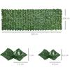 Set of Two 300 Cm Artificial Leaf Hedges