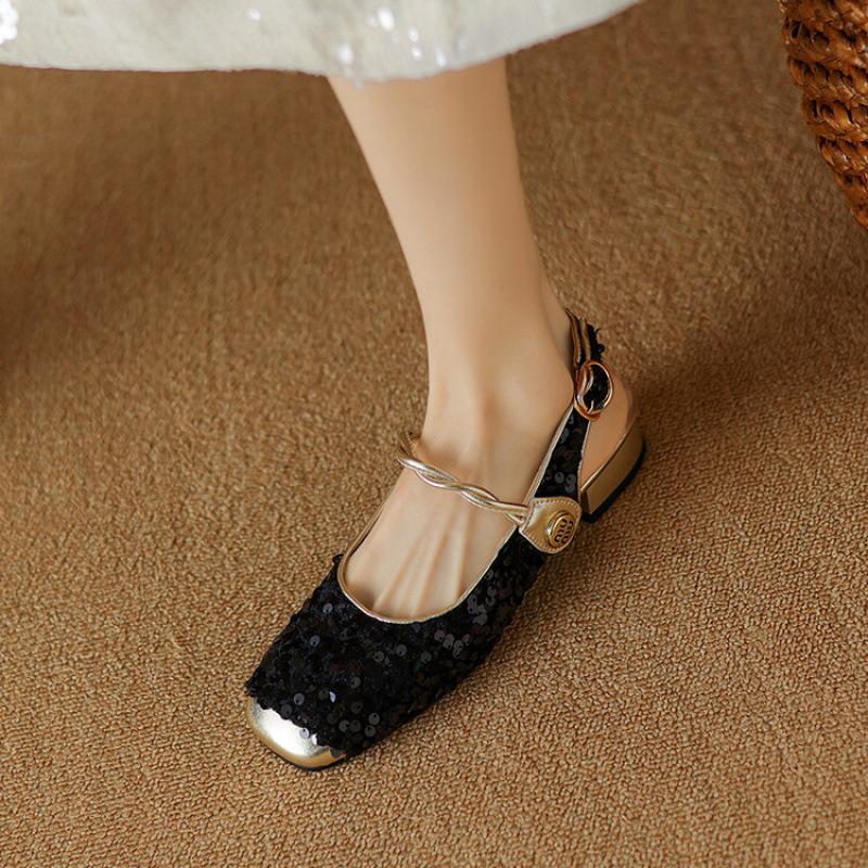 

Летние женские сумки, сандалии с головкой, резиновая мягкая подошва, удобный размер, женская обувь, сандалии с открытой пяткой, сандалии с квадратным носком на плоской подошве, женские 43 чёрный