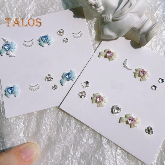 10Pcs Bow Nail Charms Dragon Heart Resin 3D Eco-friendly Nail Art Accessories for Beautiful And Charming Nails