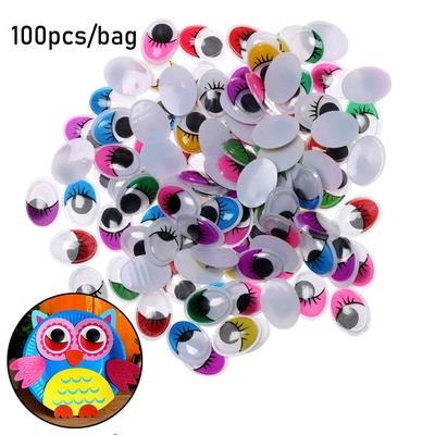 Parts Kids Toys DIY Dolls Materials Plush Panda Eye Wiggling Moving Eyes 3D Dolls Accessories