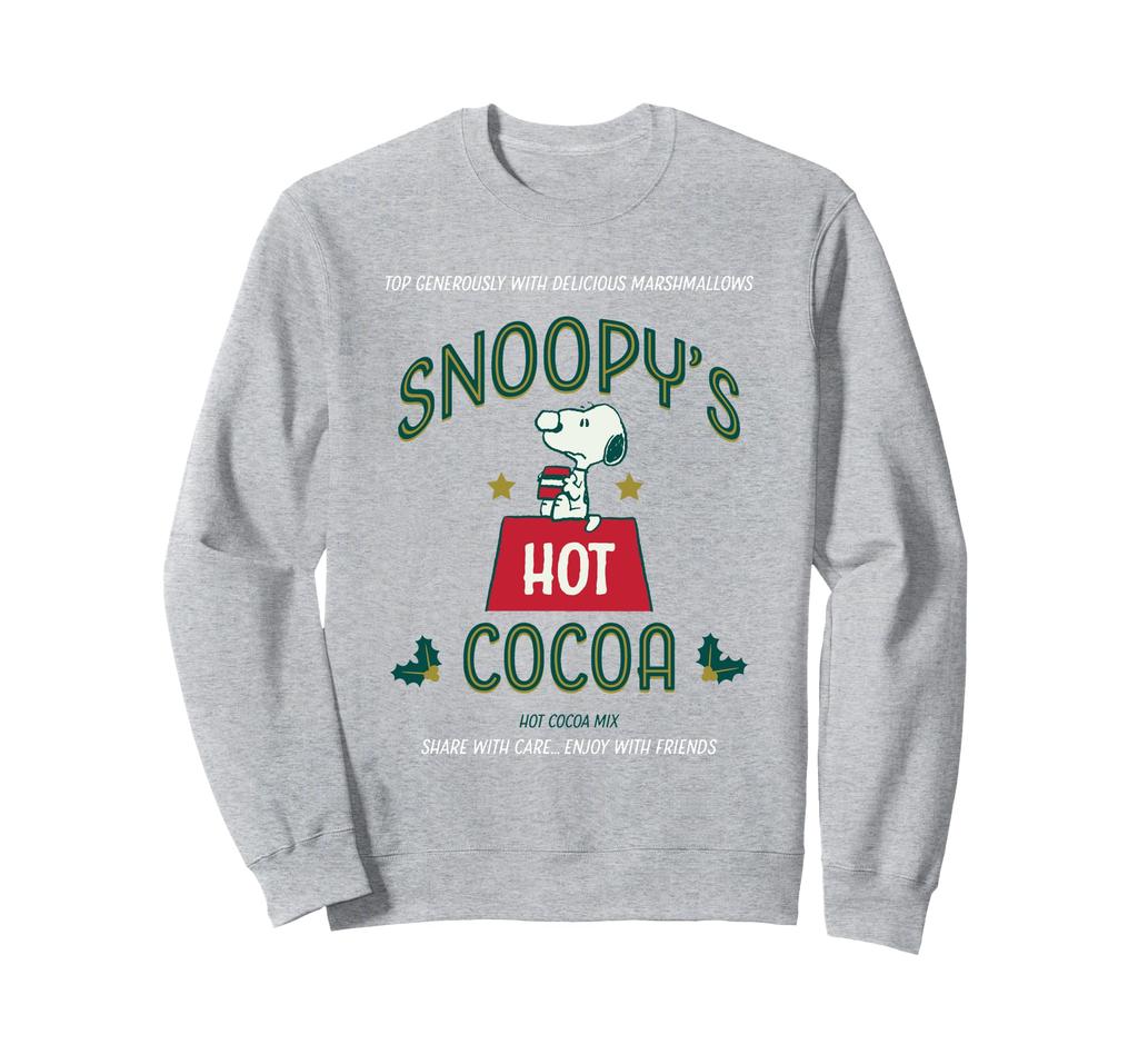 PEANUTS Christmas Snoopy Hot Cocoa Sweatshirt