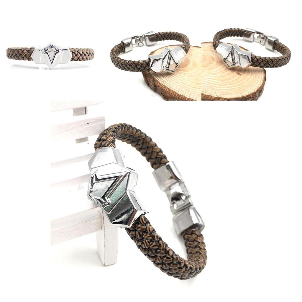 Naruto Anime Ninja Unisex Alloy Bracelet Electroplated Leaf Design Fan Collectible Travel Souvenir Corporate Gift