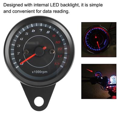 Contachilometri Modificato Accessorio Moto Parti Moto Universale Con Luce LED Macchinario Auto Calibro Motocicletta Tachimetro Contagiri