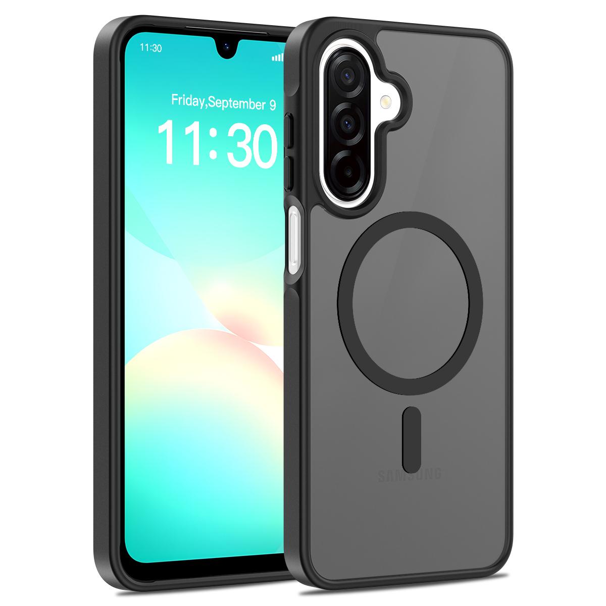 für Galaxy A17 5G Matt Magnetische Hülle, Kompatibel mit MagSafe Sturzschutz Schlanke Transluzente Abdeckung für Samsung Galax A16,A26 A26&just case