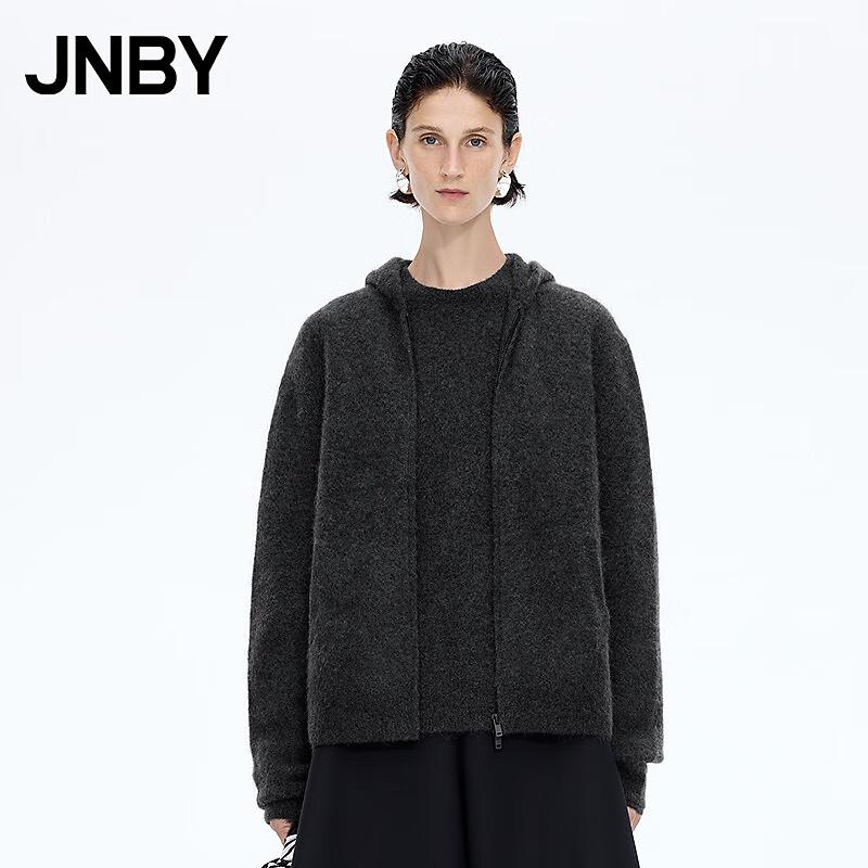 JNBY 2025 Winter Hooded Knit Cardigan