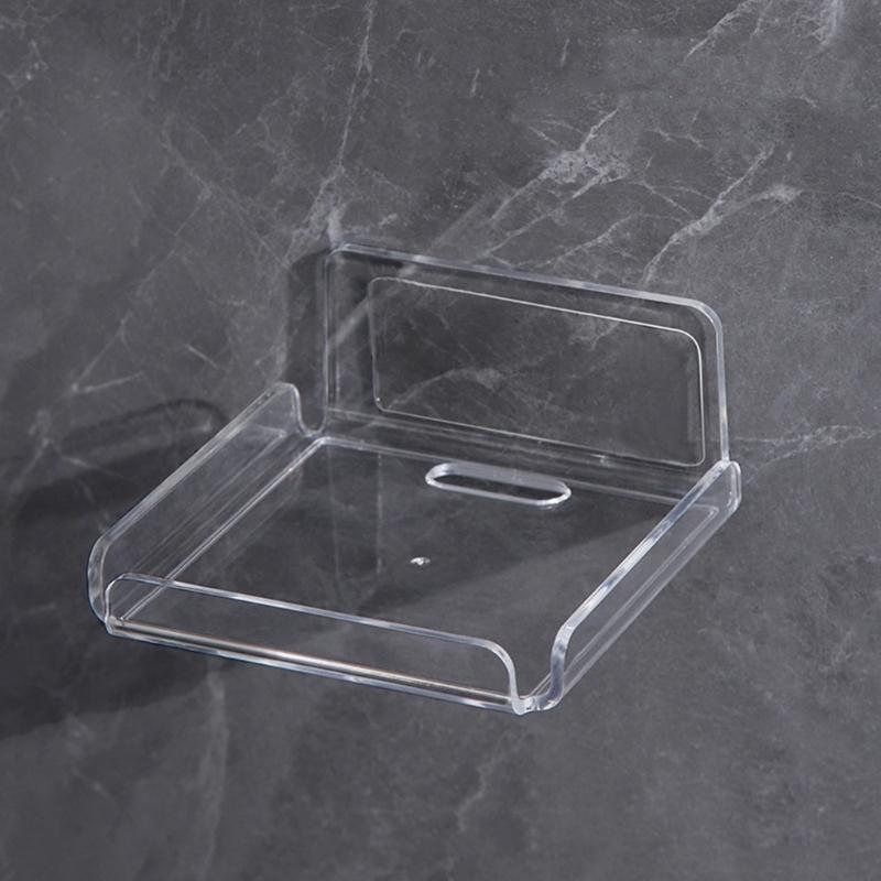 Efficient Wall-Mounted Bracket Acrylic Soap Support for Security Monitorings
