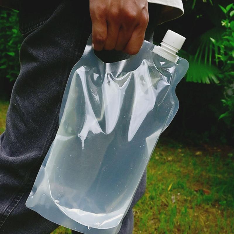 Convenient Portables Water Holder Outdoor Hiking Folding Water Bucket Bag for Camping Family Trip