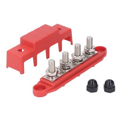 48VDC 250A 4 Position Bus Bar M10 3/8 Power Distribution Block  Marine
