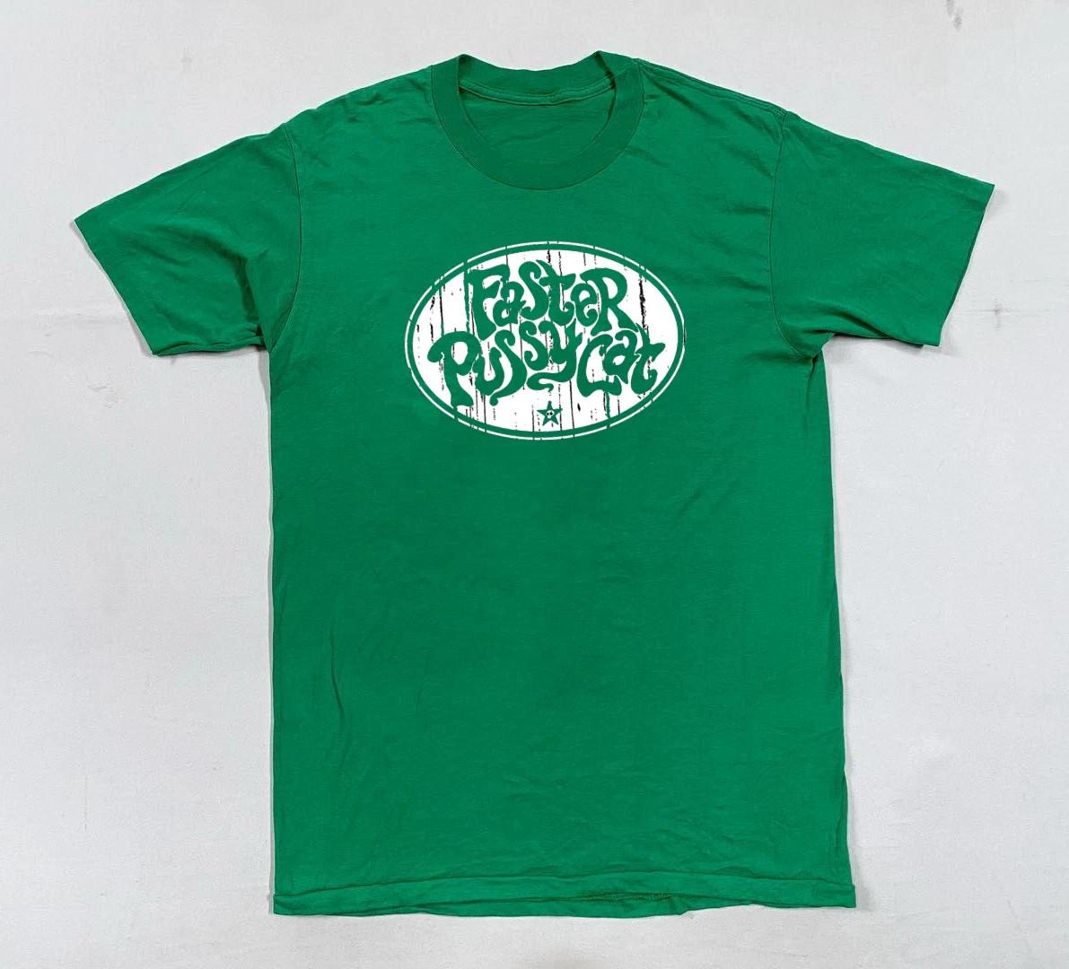 Hot! Faster Pussycat Band Logo Cotton Green T Shirt UR916 XXL