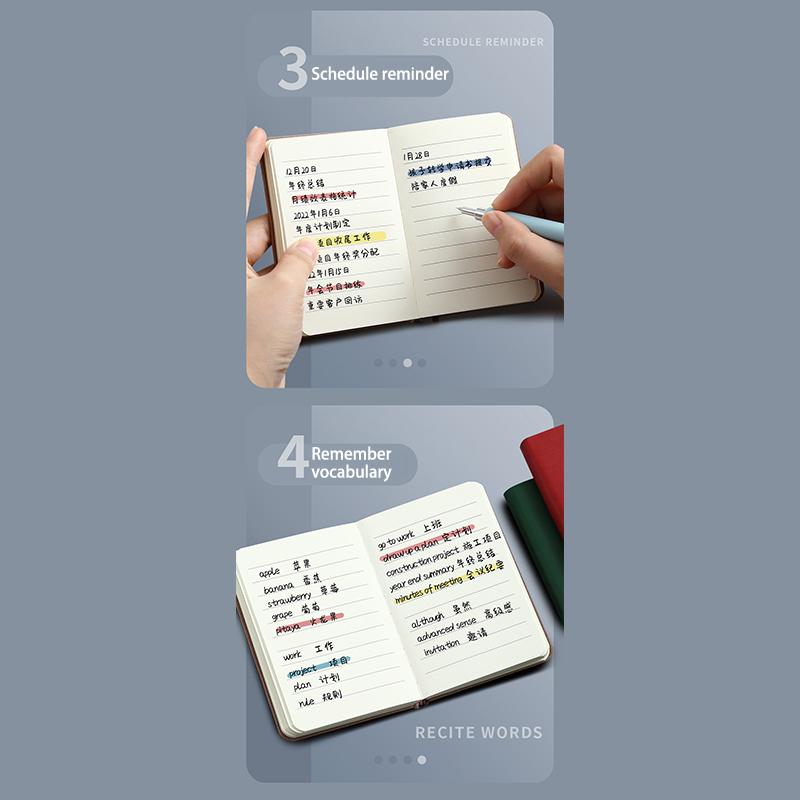 Mini notebook A7 Přenosný kapesní poznámkový blok Memo Diary Plánovač Agenda Kancelář Školní potřeby Jednoduchý mini notebook