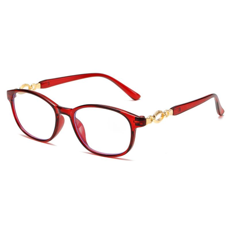 Anti-Blue Light Reading Glasses Ultralight PC Frame Oval Eye Protection Men Women FULL Frame Comfortable Eyeglasses