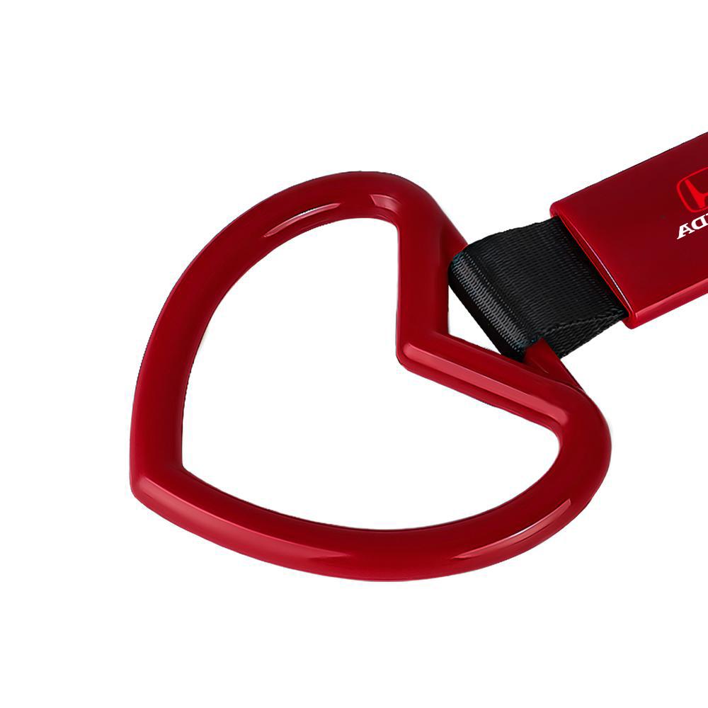 Pgnkd1 Car Tow Strap Tsurikawa Ring Heart JDM Train Bus Handle Hand Strap Styling For Honda Mugen Accord Civic Vezel City Jazz Insight