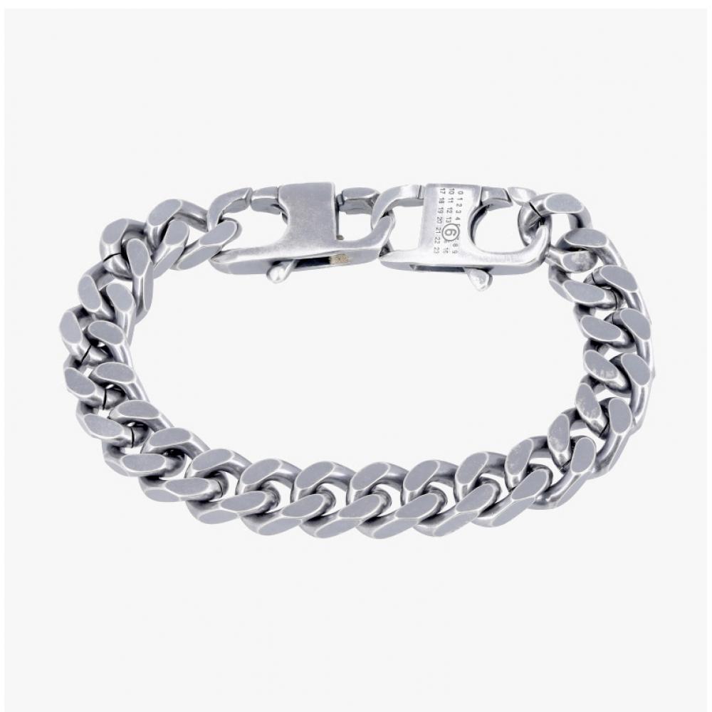 Maison Margiela Βραχιόλι Αλυσίδα Χάραξη Αρίθμηση Λογότυπο Sm6uy0110 P8884 954