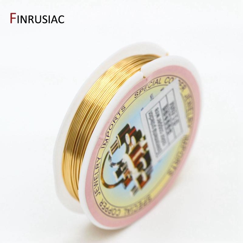 

DIY Jewelry Accessories Environmental Protection Color Copper Wire Jewellery Making 0.3/0.4/0.5/0.6/0.8mm Gold Plated Wire Craft 0.8mm wire 2.5 meter