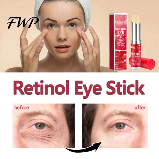 Reduce Fine Lines Eye Cream EELHOE Retinol Stick Renewing & Firming Under Balm for Dark Moisturizer Circles, Puffiness, Wrinkles Travel Essentials