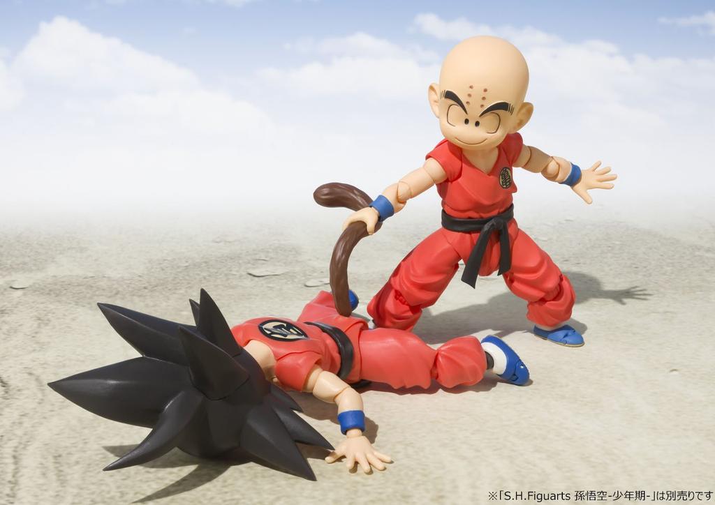 TAMASHII NATIONS Dragon Ball Krillin Youth 100mm ABS PVC Painted Movable Figure S.H.Figuarts - - Approx. &