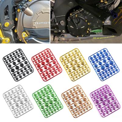 30 STÜCKE Motorrad Kopfschraubenabdeckung Mutter Kappe Abdeckung Dekorative Änderungsteile Zubehör für Yamaha Kawasaki Honda Harley