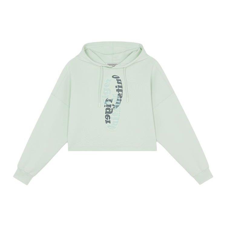 

ONITSUKA TIGER Худи свободного кроя с принтом букв для женщин, худи светло-зеленый 2182A823-300 M