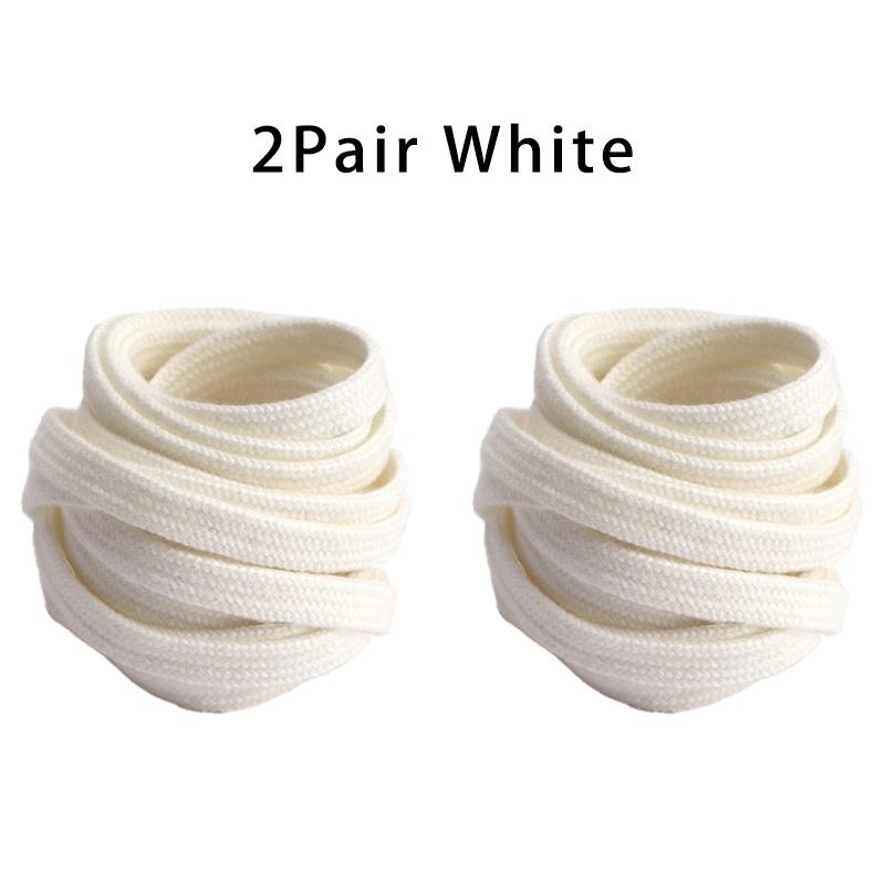 Running Sports Shoe Laces Flat Solid Shoelaces Classic Canvas Black White Shoe Laces for Sneakers Women Men Casual Shoestrings