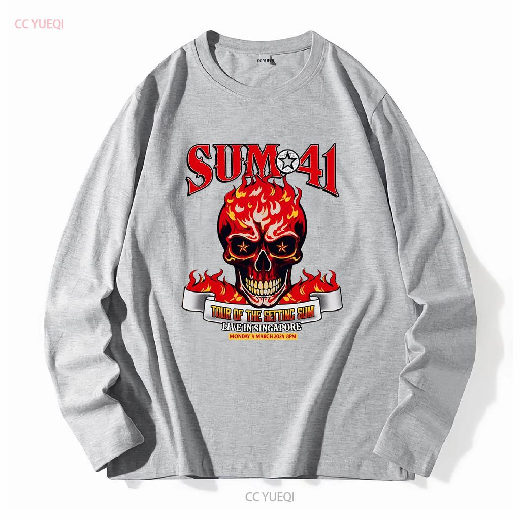Sum 41 Tour 2024 Live In Singapore S To 5xl T Shirt Ss967 Long Or Short Sleeves Vintage Washed Stylish Designer Clothes Soft
