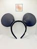 Tokyo Disney Resort Black Mickey Mouse Studs Ears HeadBand From Japan