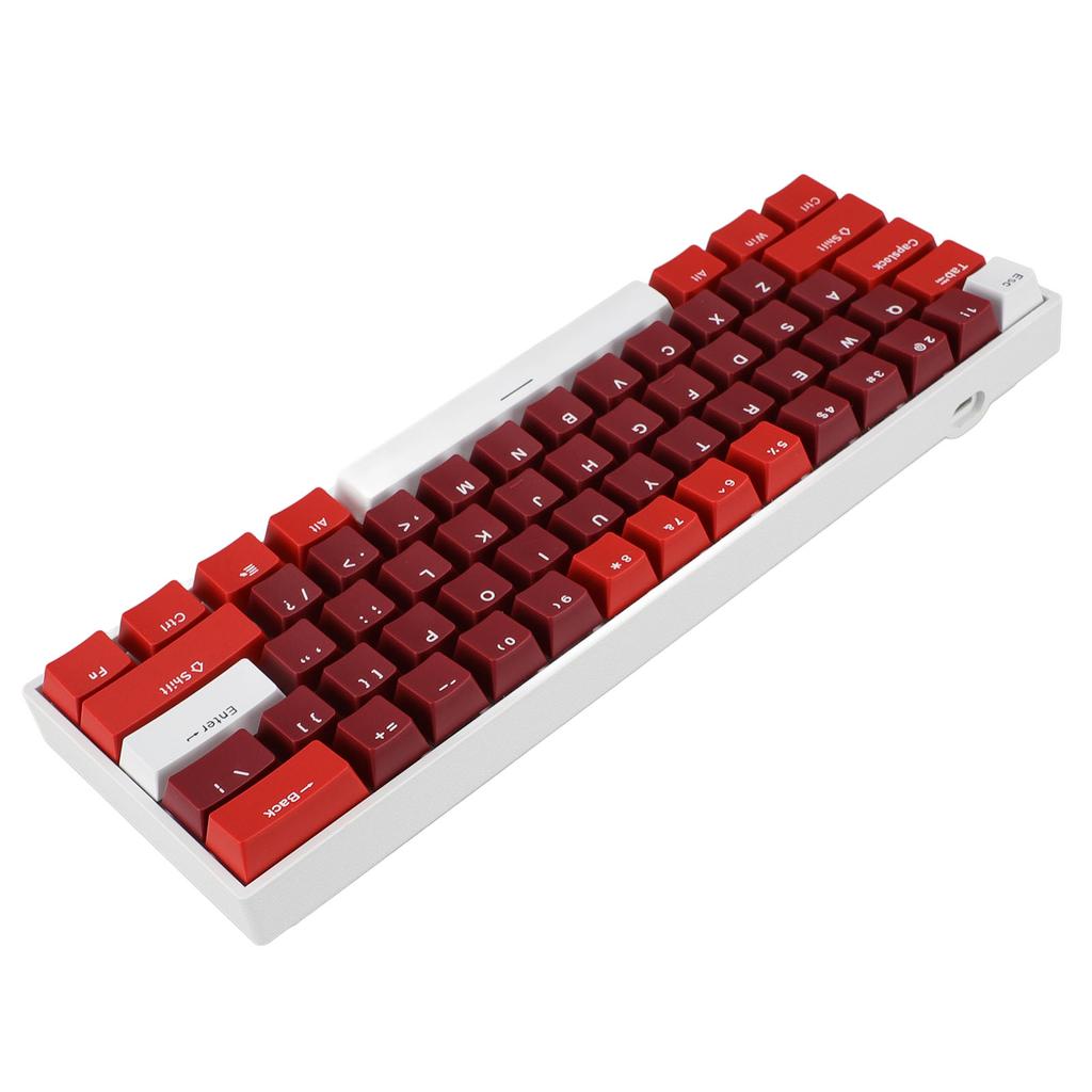61 Key Mechanical Keyboard 60 Percent Blue Switch RGB Backlit Hot Swappable Ergonomic USB Wired Keyboard