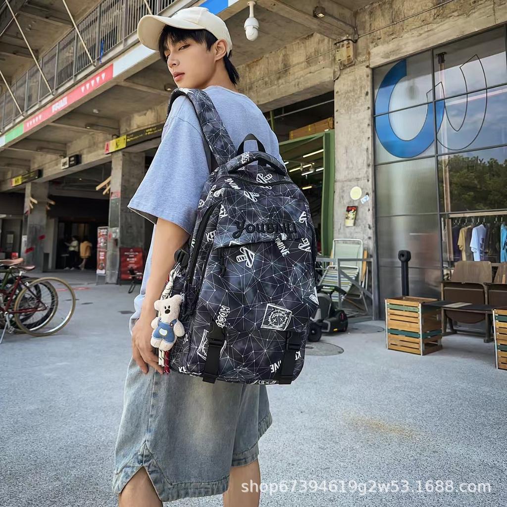 Zaino per la scuola tendenza coreana zaino graffiti personalizzati zaino per studente di scuola media zaino leggero da viaggio zaino di grande capacità