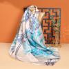 88x88cm 100% Maulbeerseide Köper Schal Luxuriöses Übergroßes Quadratisches Tuch Elegantes Damen-Tuch für Frühling Sommer Herbst