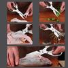 Stainless Steel Chicken Bone Scissors Multifunctional Design Professional Use Food Box Cutter Fish Scale Scraper for Home Use