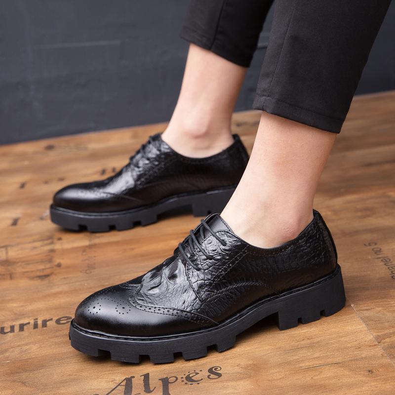 FashionMens Shoes Casual Luxury Formal Shoes Brand Fashion Elegant Oxford Dress Party Wedding Shoes Brogue Zapatos De Hombre De Fiesta
