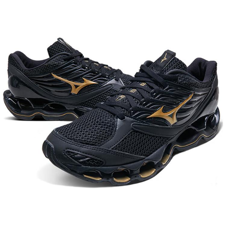 Mizuno Wave Prophecy 13 S Black Gold Unisex Sneakers J1GC244954